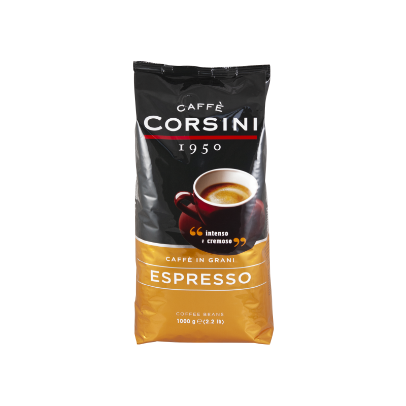 Izbaudi intensīvo espresso kafijas pupiņas  ar CAFFE CORSINI