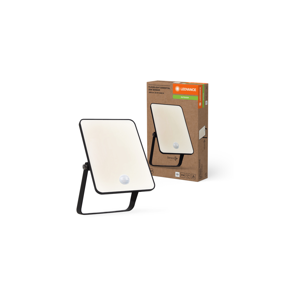 Ledvance Floodlight essential sensor 20W 4000K