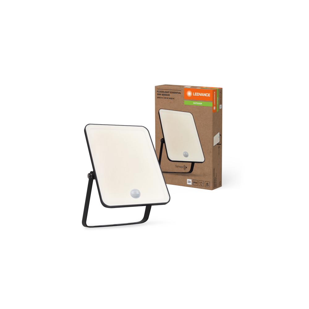Ledvance Floodlight essential sensor 30W 4000K