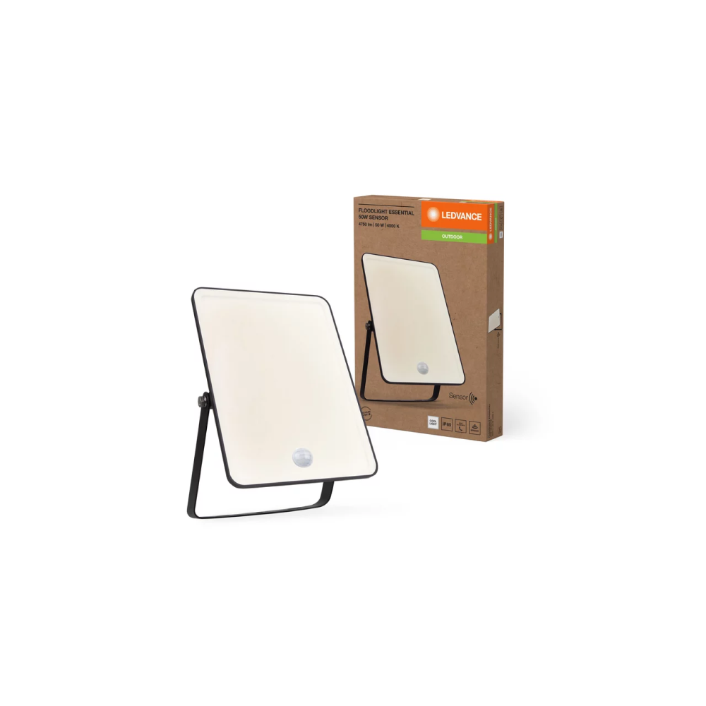 Ledvance Floodlight essential sensor 50W 4000K
