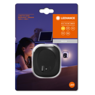 Ledvance Lunetta Edge sensor 3000K , melns gaismeklis