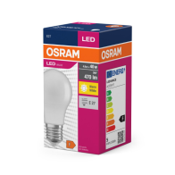 Osram LED Value Classic A 40 4.9W/827 E27 FR non-dim spuldze (matēta)