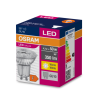 Osram LED Value PAR16 50 36° V 4.3W/830 GU10 reflektorspuldze
