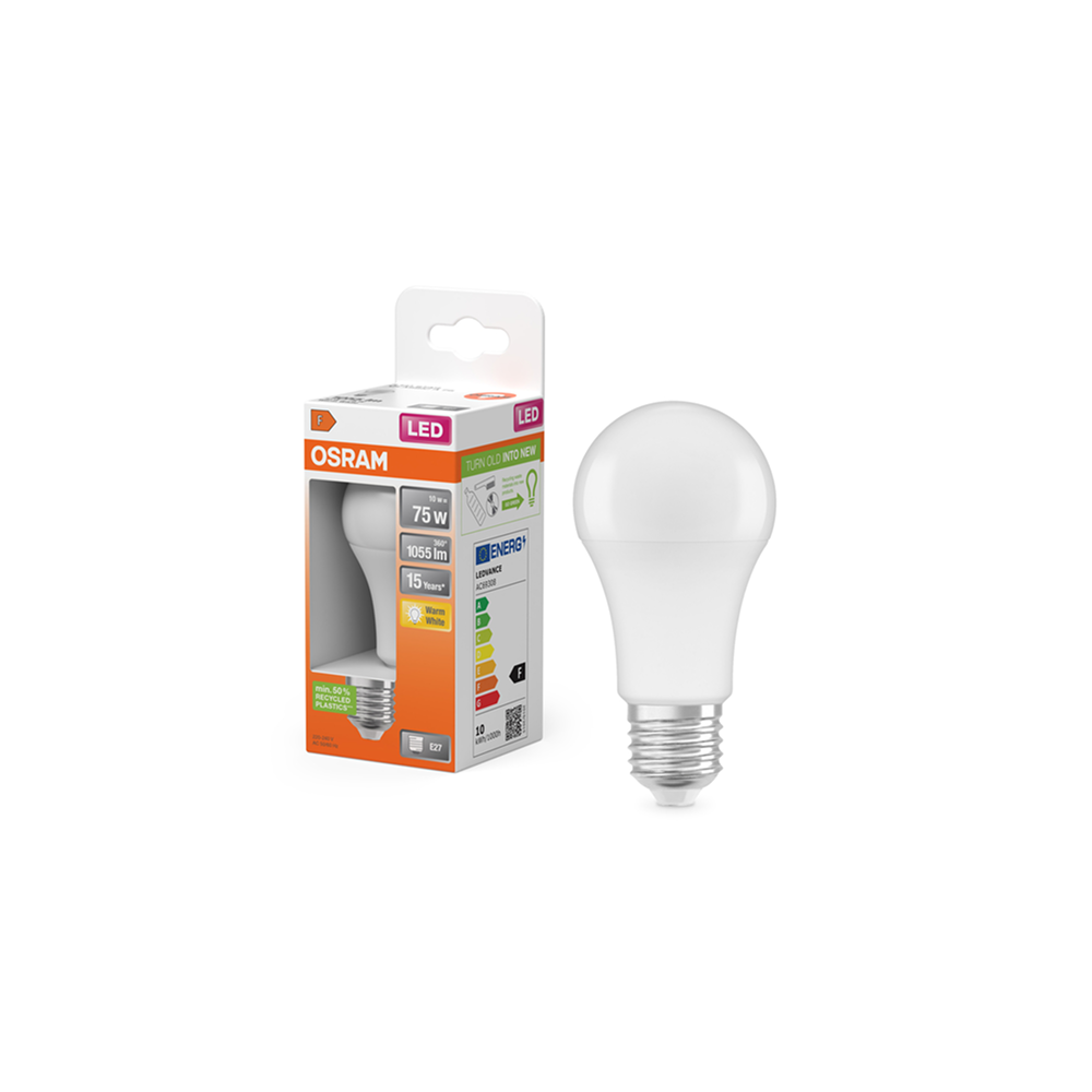 Osram LED STAR Classic A 75 10W/827 E27 FR spuldze (matēta)