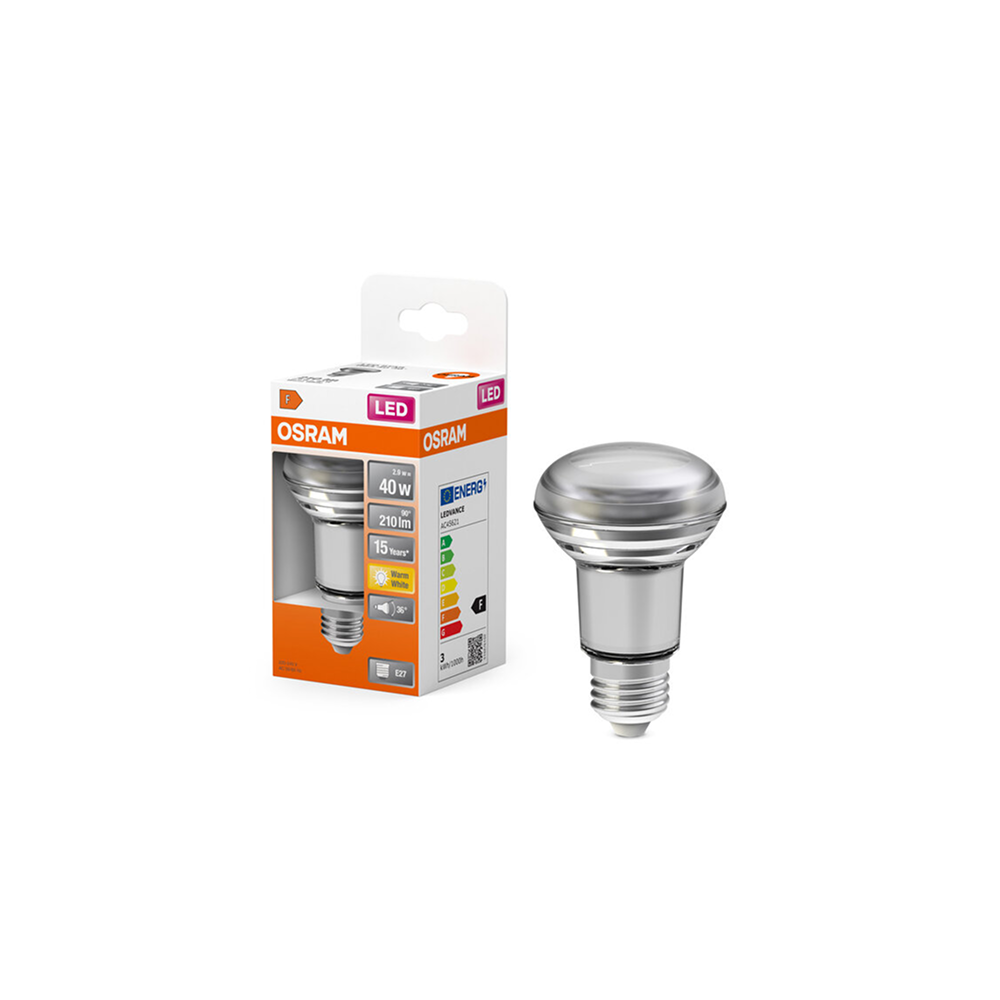 Osram LED STAR R63 40 36° 2.9W/827 E27 reflektorspuldze