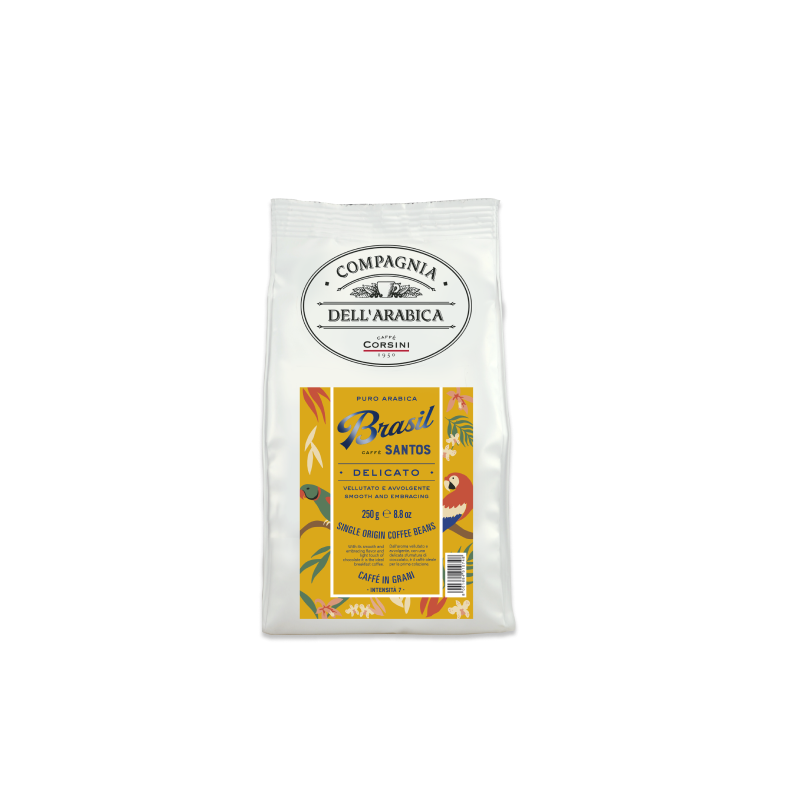 Kafijas pupiņas Brasil 250g CAFFE CORSINI maiga garša