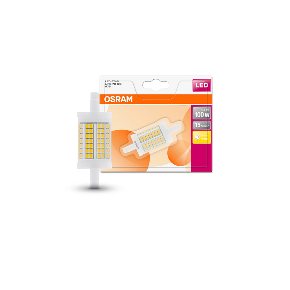 Osram LED STAR LINE R7s 78.0 mm 100 11.5W/827/2700K spuldze