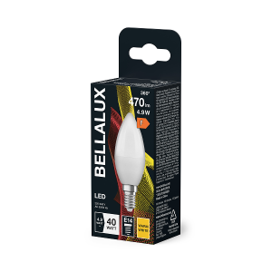 BELLALUX LED CL B 40 4.9W/827 E14 FR spuldze mājām