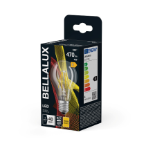 BELLALUX LED CL A 40 4W/827 E27 energoefektīva spuldze