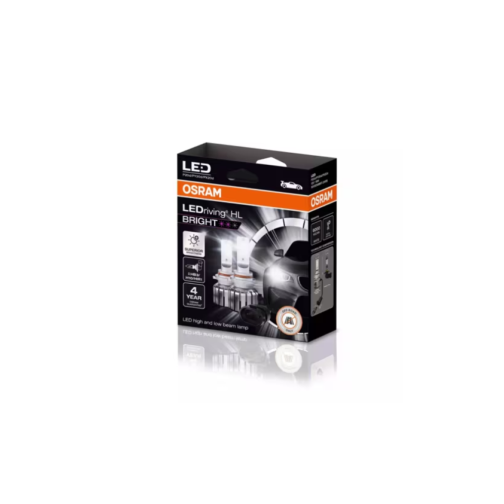 Osram auto LEDriving HL Bright HB3/H10/HIR1 19W 12V +300% B2 spuldzes