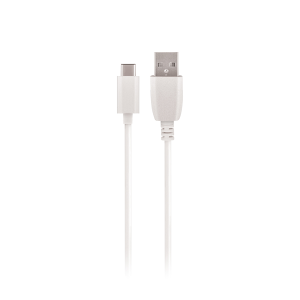 Maxlive USB - USB-C vads, 1m 2A, balts