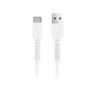 Maxlive USB - USB-C vads, 1m 3A, balts