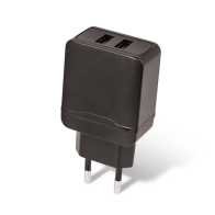 Maxlife MXTC-02 tīkla lādētājs, 2xUSB 2.4A, melns