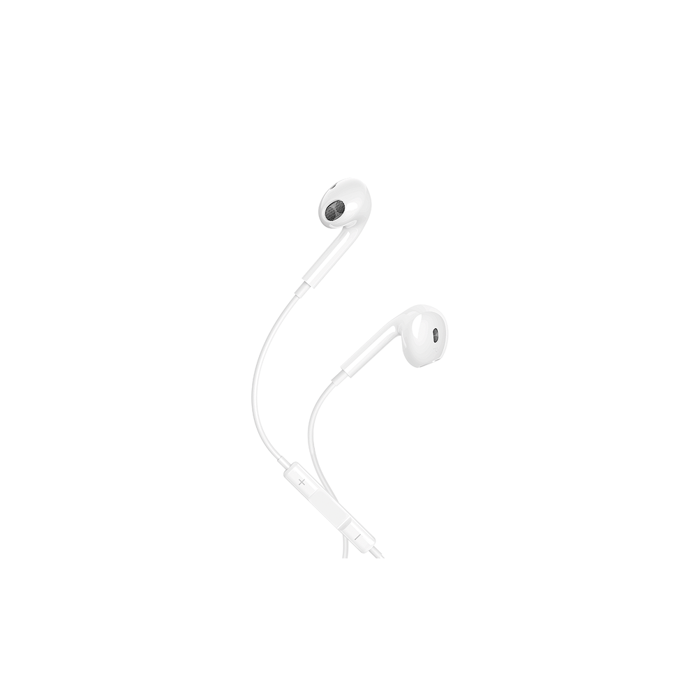 Maxlife MXEP-04 universālās austiņas ar mikrofonu, 1.2m USB-C, baltas