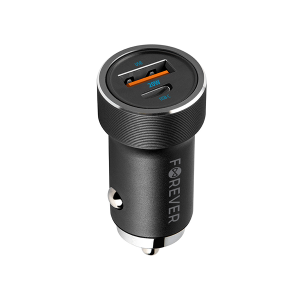 Forever CC-06 PD QC car charger 20W USB-C USB fast charging