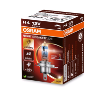 Osram auto Night Braker 220 H4 60/55W 12V +220% B1 spuldze