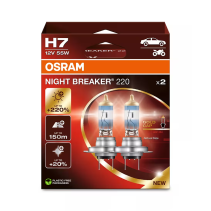 Osram auto Night Braker 220 H7 55W 12V +220% B2 spuldzes