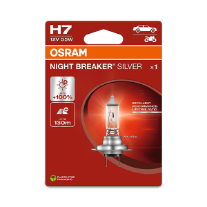 Osram auto Night Braker Silver H7 55W 12V +100% B1 spuldze