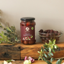 Aeons Organiskās Kalamata olīvas: bagātīga garša, 370ml