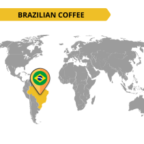 Kafijas pupiņas Brasil 250g CAFFE CORSINI maiga garša
