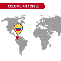 Kafijas pupiņas Colombia 500g CAFFE CORSINI - maiga un saldena