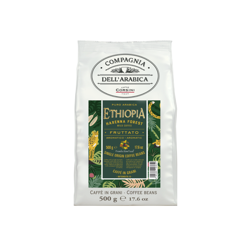 Kafijas pupiņas Ethiopia 500g CAFFE CORSINI - aromātiska arabika