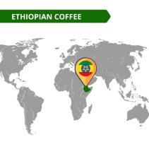 Kafijas pupiņas Ethiopia 250g CAFFE CORSINI - aromātiska arabika
