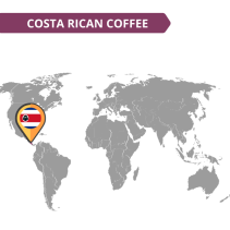 Kafijas pupiņas Costa Rica 500g - salda un aromātiska