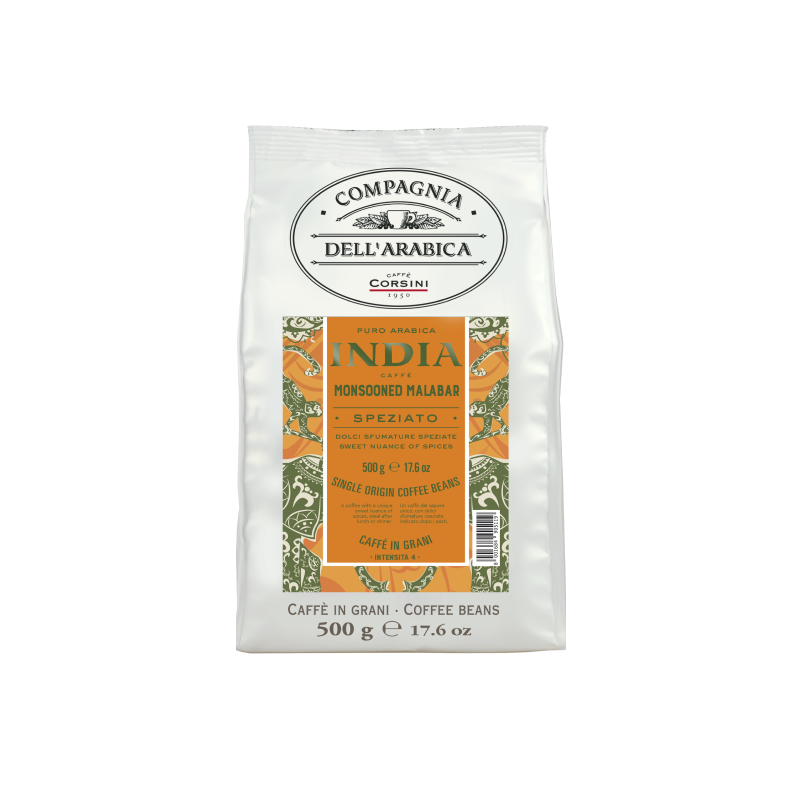 Kafijas pupiņas India 500g CAFFE CORSINI ar sandalkoku