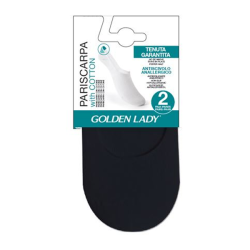 Golden Lady Invisible 39-42 NERO īsās zeķes, 2 pāri, elpojošas