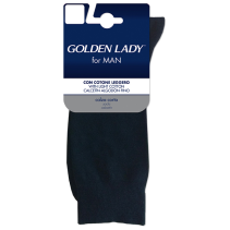 Golden Lady Calza Corta 43-46 NERO vieglas vīriešu zeķes