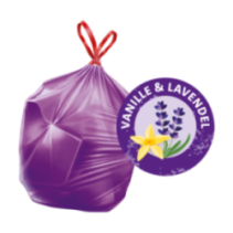 Aromatizētie atkritumu maisi (vaniļa-lavanda) 20L, 12 gab. SWIRL