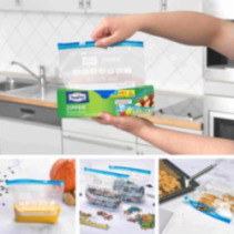 Maisiņi produktu uzglabāšanai Zipper® 1L, 12 gab. TOPPITS