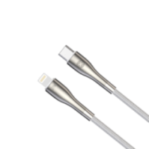 Forever Sleek USB-C - 8pin cable 1m 27W fast charging white