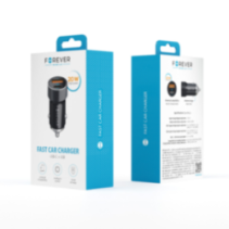 Forever CC-06 PD QC car charger 20W USB-C USB fast charging