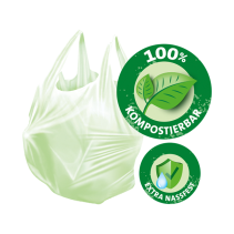 Kompostējami BIO maisi ar rokturiem 10L, 10 gab. SWIRL