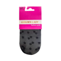 Modes īsās zeķes Hearts NERO GOLDEN LADY