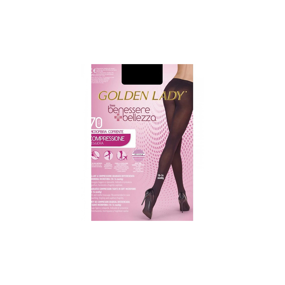Golden Lady Benessere & Bellezza 70den kompresijas zeķubikses