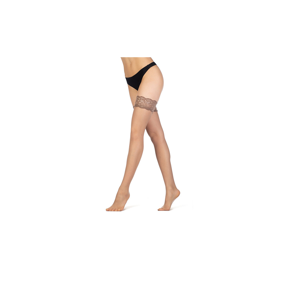 SiSi Queen 20den 2-S DAINO hold-ups with lace and silicone