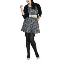 Zeķubikses Curvy 50den 2-S NERO GOLDEN LADY