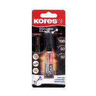 Superlīme KORES Power glue 3 g - ātra un izturīga momentlīme dažādiem materiāliem
