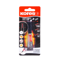 Superlīme KORES Power glue GEL 3g - ātra un izturīga momentlīme