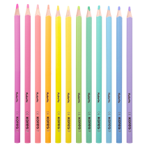 Krāsainie zīmuļi pasteļkrāsās 12 gab. - KORES KOLORES Pastel komplekts bērniem un pieaugušajiem