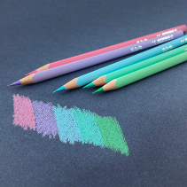 Krāsainie zīmuļi pasteļkrāsās 12 gab. - KORES KOLORES Pastel komplekts bērniem un pieaugušajiem