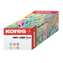 Marķieri violeti ar ūdens bāzes tinti KORES HIGH LINER PLUS