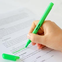 Marķieri neona krāsās ar ūdens bāzes tinti KORES HIGH LINER Fine