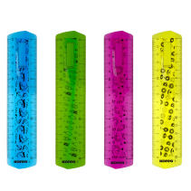Elastīgs lineāls 15 cm - izturīgs un drošs KORES ELASTIK