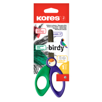 Šķēres bērniem ar noapaļotiem galiem - KORES BIRDY, drošas un izturīgas