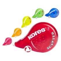Korektora lenta Kores Scooter - precīza un tīra kļūdu labošana