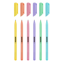 Lodīšu pildspalvas KORES K0R-M Pastel zilas, ergonomiskas, 50 gab.